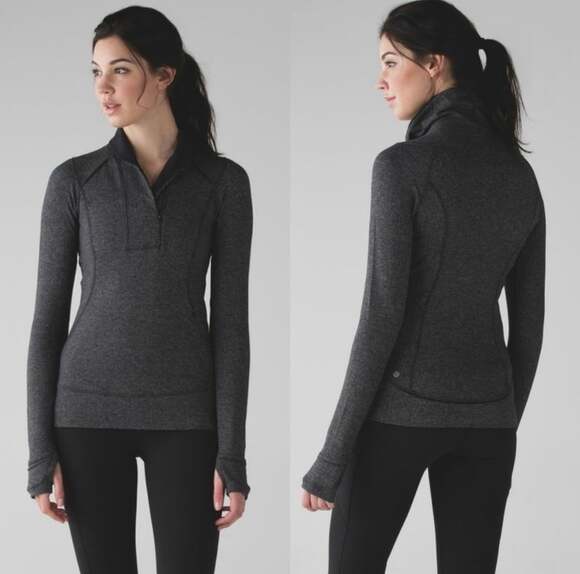 Lululemon Tops - Lululemon Think Fast 1/4 Zip Pullover Size 6 Black